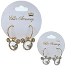Cute Rhinestone Earring 0344GS (12 units)