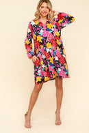 PLUS COLLARED NOTCH NECK BABYDOLL W/ SIDE POCKETS
