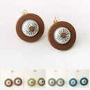 Daisy Round Frame Earrings 34972 (12 units)