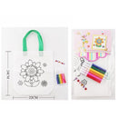 DIY Color Your Own Tote Bag Kit – Kids Art & Craft Set with Markers 3189 (12 units)