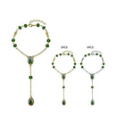 Elegant Green Rosary Bracelet 342 (12 units)