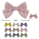 Elegant Pleated Hair Bow With Rhinestone Accents 28926P (12 units)