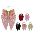 Elegant Satin Bow Hair Clip with Tulip Charm 29651A (12 units)