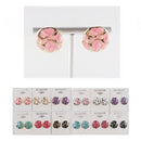 Enamel Pebble Stud Earrings 5881 (12 units)