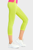 MOPAS LADIES NYLON CAPRI LEGGINGS (EX004)