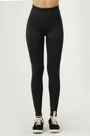 SOFRA LADIES HIGH WAIST EXTRA-WIDE BAND LEGGINGS (EX907)