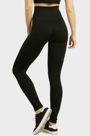 SOFRA LADIES HIGH WAIST EXTRA-WIDE BAND LEGGINGS (EX907)