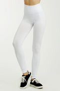 SOFRA LADIES HIGH WAIST EXTRA-WIDE BAND LEGGINGS (EX907)