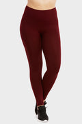 SOFRA LADIES HIGH WAIST EXTRA-WIDE BAND LEGGINGS PLUS SIZE (EX907X)