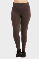 SOFRA LADIES HIGH WAIST EXTRA-WIDE BAND LEGGINGS PLUS SIZE (EX907X)