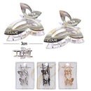 Fashion 2PC Jaw Clips 0498GS (12 units)