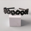 Fashion Black Plastic Headband 12605 (12 units)