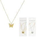 Fashion Butterfly Stainless Steel Necklace 0033GS (12 units)