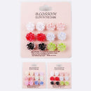 Fashion Flower Shape Multi Earring I4932 (12 units)