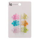 Fashion Flower Shape6PC Mini Hair Jaw Clip 2131 (12 units)