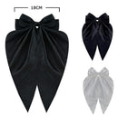 Fashion Hair Bow With Tail 29363BW ( 12 units)