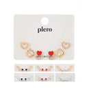 Fashion Heart  Multi Earrings 1060 (12 units)