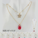 Fashion Layered Necklaces Butterfly 1230Y (12 units)