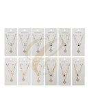 Fashion Layered Necklaces Set 0808R6 (12 units)