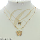 Fashion Layered Necklaces Set 0809GS (12 units)
