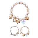 Fashion Multi Heart Charm Bracelets 1654GS (12 units)