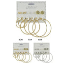Fashion Multi Hoop Earrings 3272GS (12 units)