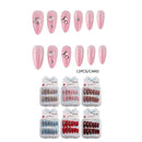 Fashion Press-On Nail Set – Rhinestone Glossy Design 5038 (12 units)