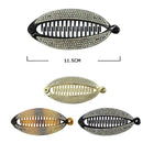 Fashion Rhinestone Banana Hair Clip 10022BKG (12 units)