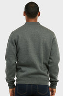 KNOCKER MEN'S FLEECE BOMBER JACKET (FJ2100_CH-GR)