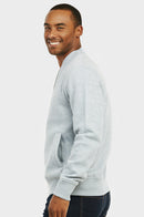 KNOCKER MEN'S FLEECE BOMBER JACKET (FJ2100_H.GRY)