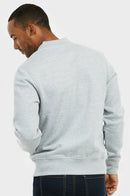 KNOCKER MEN'S FLEECE BOMBER JACKET (FJ2100_H.GRY)
