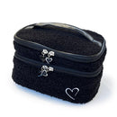 Fleece Cosmetic Bag - Black (1 unit)
