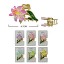 Floral Claw Hair Clip 10234M (12 units)