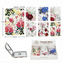 Floral Compact Cosmetic Mirror 584FL2 (12 units)