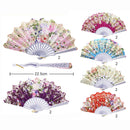 Floral Folding Hand Fan 326FB (12 units)