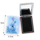 Floral Glitter Compact Mirror 0695 (12 units)