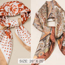Floral/ Paisley Print Square Scarf 2 Designs (4 units)