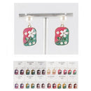 Floral Pearl Drop Earrings 5902 (12 units)