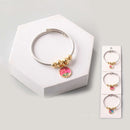 Flower Charm Cable Bracelet 18402 (12 units)