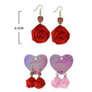 Flower Drop Earrings 20022 (12 units)