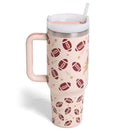 Football Tumbler W/Handle 40oz Double Wall 840 Football (1 unit)