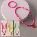 Fruit Charm Necklace Bracelet Set 0241 (12 units)
