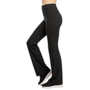SOFRA LADIES FLARE LEGGINGS YOGA PANTS (FYP2000) (BLACK, CHC/GR)