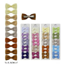 Girls Ribbed Bow Hair Clips Set 40000KN (12 units)