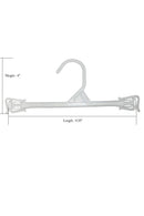 1000 Piece Semi Clear Plastic Hangers â€“ Flexible & Durable