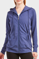 SOFRA LADIES SINGLE JERSEY ZIP-UP HOODIE JACKET (HDC7000A/XA_DENIM)