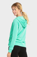 SOFRA LADIES SINGLE JERSEY ZIP-UP HOODIE JACKET (HDC7000A_MINT)