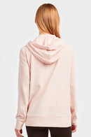 SOFRA LADIES SINGLE JERSEY ZIP-UP HOODIE JACKET (HDC7000_BLUSH)