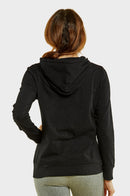 SOFRA LADIES SINGLE JERSEY PULLOVER HOODIE (HDC7001A_BLACK)