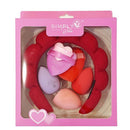 Headband, Sponge, Puff Beauty Set - Red (1 unit)